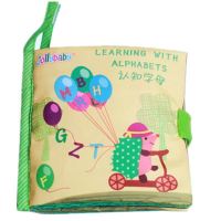 jollybaby认识字母布书 动物婴儿玩具立体早教书 2020新早教卡通玩具