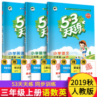 53天天练三年级上册语文数学英语全套2020人教版 5+3小学3年级上学期同步试卷随堂练习册一课一练小儿郎5.3知识清单