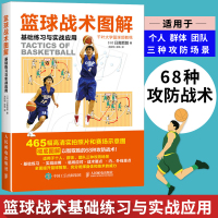 篮球战术图解基础练习与实战应用 篮球实战技巧书 篮球入教程 零基础学习篮球基础与战术 看图学打篮球 篮球战术训练方法书