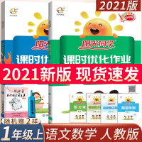 2021版 阳光同学课时优化作业一年级上册语文数学人教版RJ小学一年级数学课时练习1年级数学同步课堂练习册阳光同学