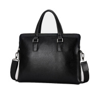三裂木公文包真皮手提包商务时尚休闲单肩斜跨大容量笔记本电脑包