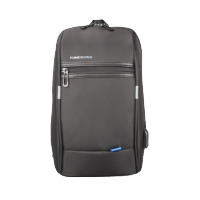 金圣斯USB充电胸包男商务休闲户外单肩斜挎10寸学生小背包