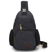 男士单肩包斜挎包9.7寸平板电脑包 休闲帆布包 潮流旅行运动小背包,