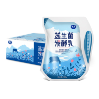 银桥 爱克林 益生菌发酵乳原味酸奶 180g*12袋
