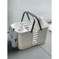 长方形塑料手提洗澡篮收纳篮浴室浴筐杂物收纳筐寝室澡篮子洗漱篮