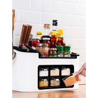 厨房置物架调味料收纳盒架子调料架调味品刀架用品油盐酱醋收纳架