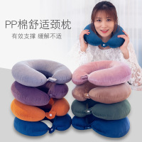 舒适柔软布艺U型枕PP棉填充 家居办公旅行休闲午睡靠枕花型颜色随机发货 30*30cm 花型颜色随机发货 3
