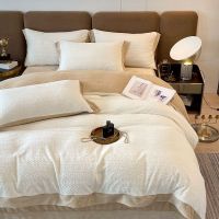 冬季加厚牛奶绒四件套被套加绒双面绒珊瑚绒被罩床单床笠床上用品