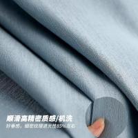 现代轻奢高档威丝棉窗帘全遮光免打孔窗帘遮光卧室网红新款出租房