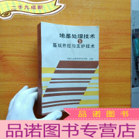 正 九成新地基处理技术 第五册 基坑开挖与支护技术[书内有少量字迹]