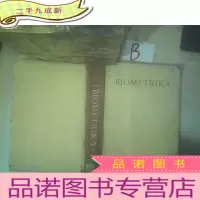 正 九成新BIOMETRIKA 1962 vol.49 /生物计量学1962年第49卷