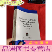 正 九成新L'Astree de M. D'Urfe, Pastorale Allegorique V2, Part