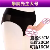 穿戴式假阳具t内裤茎工具同性恋女用男用成人情趣性玩具用 穿戴攀爬先生大号(送润滑油215毫升+清洗剂+一盒避孕套)