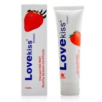 hotkiss樱桃水果味可入口润滑油口胶口娇液女用人体润滑剂莓交 草莓味50ml*2瓶