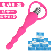 后庭震动棒电动肛塞激情用具男用女用肛塞情趣自慰器成人性用品 电动肛塞组合1