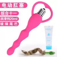 后庭震动棒电动肛塞激情用具男用女用肛塞情趣自慰器成人性用品 电动肛塞组合11