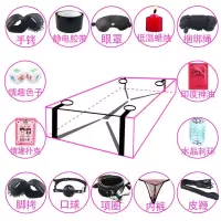 床上束缚捆绑SM玩具夫妻房事激情用具分腿带捆绑绳情趣性用品 床上束缚带+14件套
