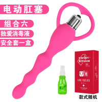 后庭震动棒电动肛塞激情用具男用女用肛塞情趣自慰器成人性用品 电动肛塞组合6