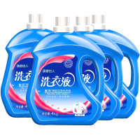 洗衣液4kg*4桶薰衣草香32斤家庭促销组合装家用手洗机洗大桶装批