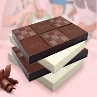 黑白巧克力砖块1kg烘焙原料大板块DIY巧克力零食散装年货批发