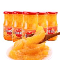 5瓶装桔子罐头新鲜水果橘子罐头玻璃瓶装罐头248g*5罐