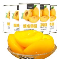 砀山糖水黄桃罐头425g×6罐整箱新鲜水果罐头糖水对开罐头