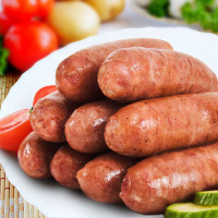 台湾风味肉肠火山石烤肠10根肉香肠黑椒地道肠热狗肠手工烤肠批发