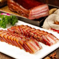 湖南烟熏五花腊肉1斤土猪肉手工自制老腊肉地道农家特产腊肉美食