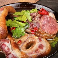 烟熏腊猪蹄1500g 重庆奉节风味农村喂养腊猪蹄腊猪脚腊肉传统柏枝熏制