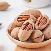 新货奶油味碧根果500g袋装散称坚果零食干果仁炒货