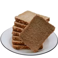 [早餐代餐]粗粮黑麦面包500g -2500g早餐吐司全麦面包片饱腹食品代餐一整箱
