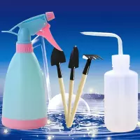 园艺工具浇花小喷壶多肉肥料弯嘴喷壶迷你三件套绿植盆栽花卉肥料