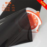 魔幻黑 30cm*100cm 玻璃窗遮阳光防晒贴纸双向透视窗膜汽车用遮阳防晒防爆玻璃隔热膜