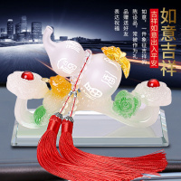 白色如意葫芦摆件 家居摆件工艺品客厅装饰如意葫芦摆件开业礼品送男女朋友高档