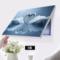 F167 水晶膜40*30容纳宽30高20 免打孔现代简约电表箱装饰画遮挡总开关电闸箱盒配电表箱电表挂画