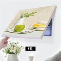 餐厅花 50*40【容纳宽40高30厘米】 免打孔现代简约电表箱装饰画遮挡总开关电闸箱盒配电表箱电表挂画