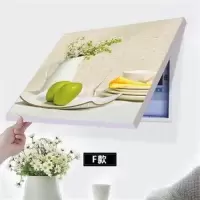 餐厅花 水晶膜60*50容纳宽50高40 免打孔现代简约电表箱装饰画遮挡总开关电闸箱盒配电表箱电表挂画