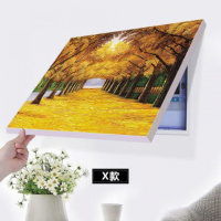黄金大道 水晶膜60*50容纳宽50高40 免打孔现代简约电表箱装饰画遮挡总开关电闸箱盒配电表箱电表挂画