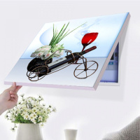 M1163 60*40[容纳宽50高30厘米] 免打孔现代简约电表箱装饰画遮挡总开关电闸箱盒配电表箱电表挂画