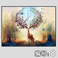 8号 40*30容纳横32*竖22掀盖式 电表箱装饰画免打孔餐厅简约现代客厅总开关电源电闸配电箱遮挡