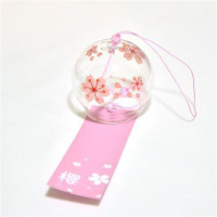 三生三世 玻璃樱花风铃铃铛创意卧室挂件冥想夏日和风挂饰饰女生日本日式