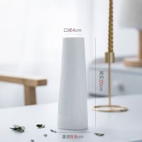 东华 满天星干花插花花瓶陶瓷装饰品摆件客厅水培白色花器特价清仓简约