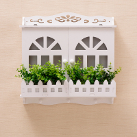 栏珊圆形窗户 竖款大号内径宽45cm高52cm 电表箱装饰画免打孔现代简约欧式配电箱北欧电闸盒家用遮挡电盒子