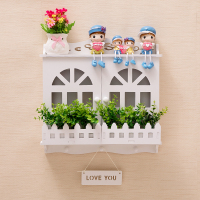 栏珊圆形窗户加装饰 竖款大号内径宽45cm高52cm 电表箱装饰画免打孔现代简约欧式配电箱北欧电闸盒家用遮挡电盒子