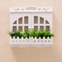 栏珊扇形窗户 横款大号内径宽45cm高31cm 电表箱装饰画免打孔现代简约欧式配电箱北欧电闸盒家用遮挡电盒子