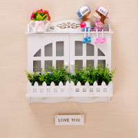 栏珊扇形窗户加装饰 横款大号内径宽45cm高31cm 电表箱装饰画免打孔现代简约欧式配电箱北欧电闸盒家用遮挡电盒子