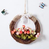 秋色小花苞花环 新款 创意藤环壁挂装饰墙上挂饰幼儿园、餐厅、店铺环境布置装饰