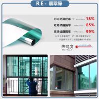 翡翠绿 50CM宽(一米价) 玻璃贴膜防晒高清隔热膜家用镜面反光窗户贴纸阳台太阳膜卧室遮阳