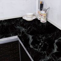 大理石金典黑 60厘米*10米 灶台厨房防油防水耐高温铝箔贴纸自粘墙纸壁橱柜油烟桌面防潮墙贴