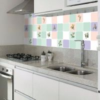 花香四溢 宽60X长5米 防水防油墙贴自粘贴纸橱柜翻新壁纸防潮垫厨房灶台耐高温铝箔锡纸